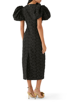 3D Jacquard Midi Dress